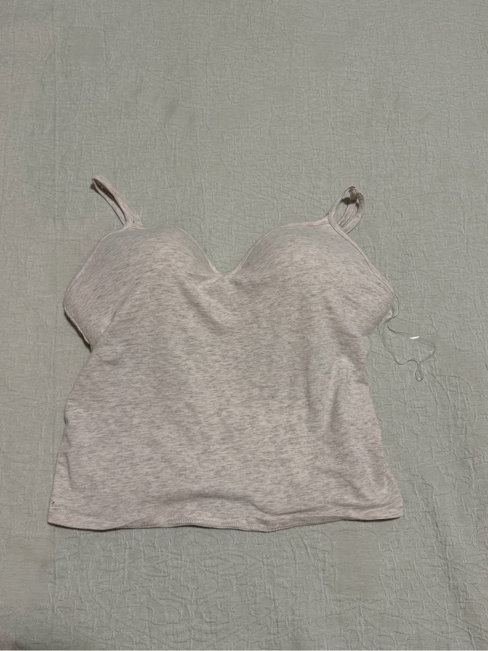 Bozzolo Heather Gray Spaghetti Strap Tank Top